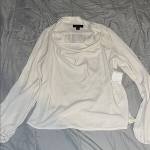 Silky Off white Shrug Blouse